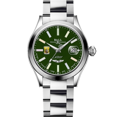 BALL 波爾錶 Engineer Master II 杜立特突擊隊80周年紀念彩虹燈管機械腕錶(NM3000C-S1-GRR)綠/40mm