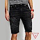 GUESS-男裝-刷破造型牛仔短褲-黑 原價2790 product thumbnail 1
