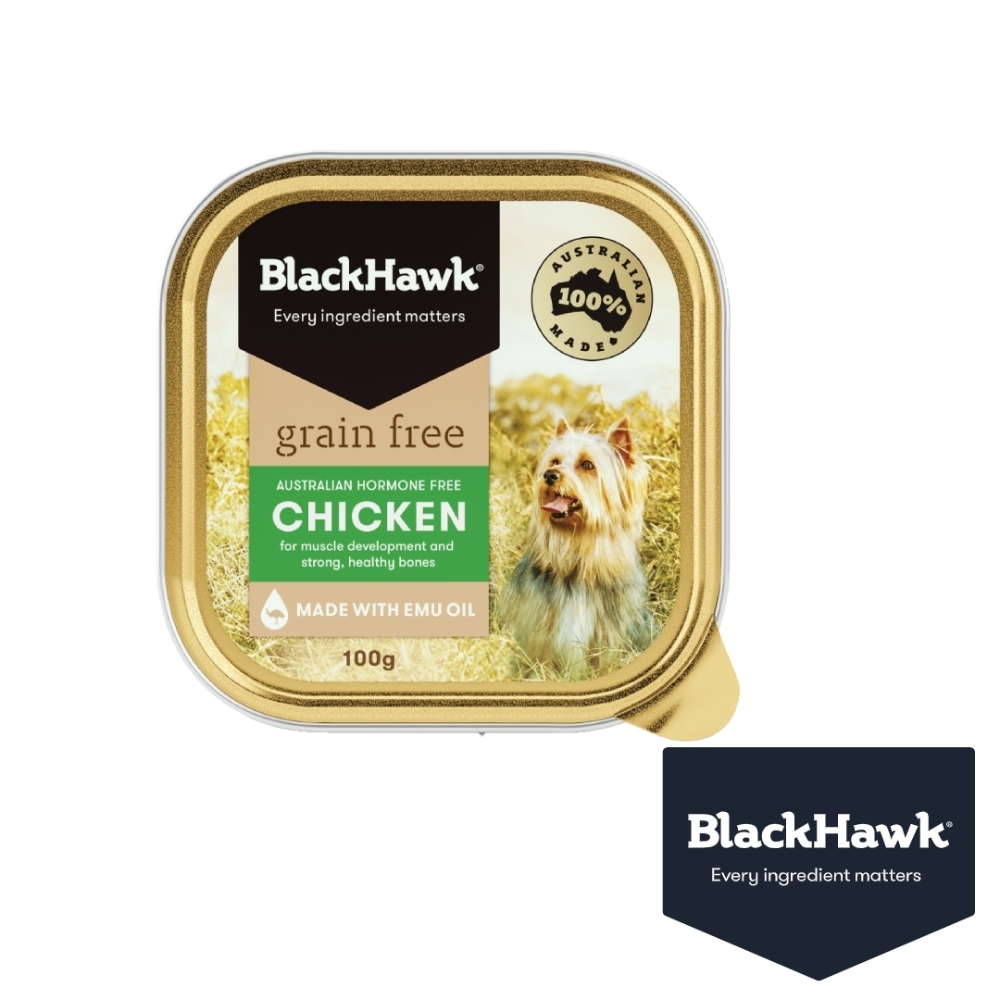 【11/10 Shopback 2%】Black Hawk 優選無穀雞肉鮮食盒  狗罐頭 狗餐盒 低敏 無穀 適口性佳