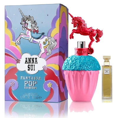 Anna Sui Fantasia Pop Surprise 童話彩虹獨角獸淡香水 50ml (藍紅色) 搭贈第五大道 5ml