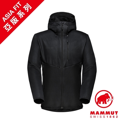 【Mammut】Ultimate VI SO Hooded Jacket AF Men 防風防潑水軟殼連帽外套 黑色 男款 #1011-01400