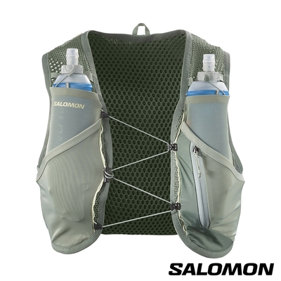 官方直營 Salomon ACTIVE SKIN 8 水袋背包組 月桂綠/蓮葉綠/蘆薈綠
