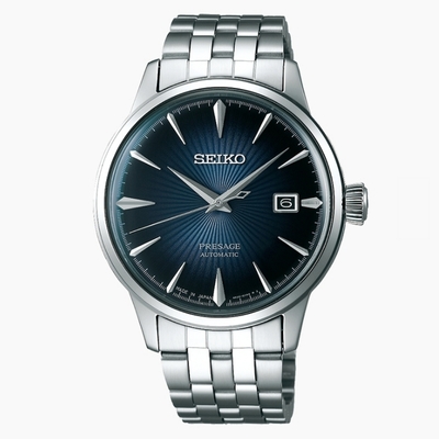 SEIKO 精工錶 Presage 調酒師-藍 機械錶 4R35-01T0A(SRPB41J1)40mm