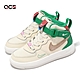 Nike 休閒鞋 Force 1 Mid Easyon SE PS 中童 米白 綠 小朋友 AF1 魔鬼氈 FQ3694-100 product thumbnail 1