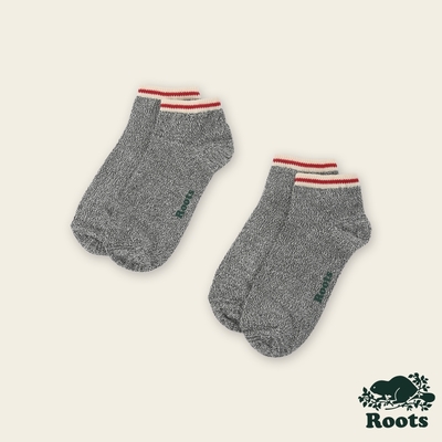 Roots 配件- COTTON CABIN 船襪(2入組)-灰色