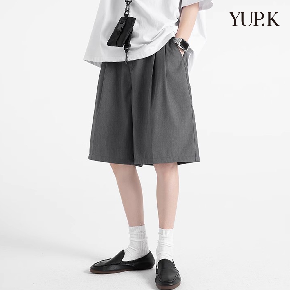 YUP.K 韓版百搭高級感西裝短褲(KDPY-S61) (灰色)