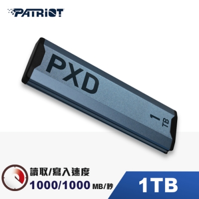 Patriot美商博帝 PXD m.2 PCIe Type-C 1TB 外接式SSD固態硬碟