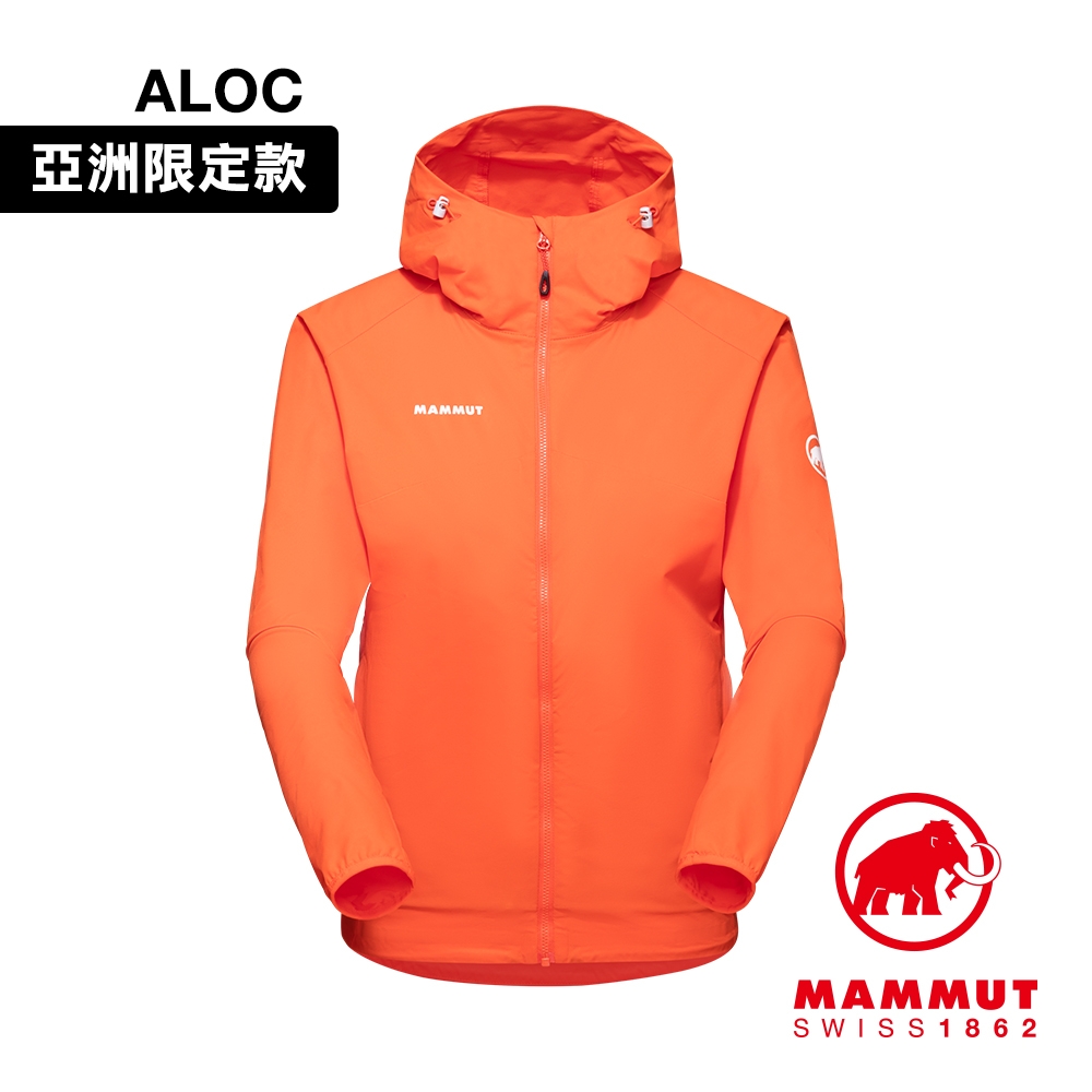 【Mammut 長毛象】GRANITE SO Hooded Jacket AF 防風防潑水連帽軟殼外套 火熱紅 女款 #1011-00331