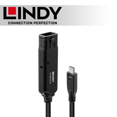 LINDY 林帝 主動式 USB3.2 Gen2 純DATA Type-C 延長線 5m (43405)