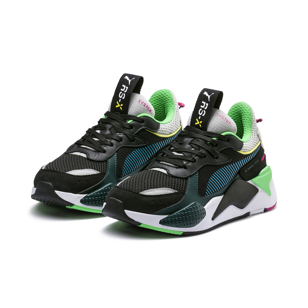 puma rs x toys vert et bleu