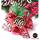 摩達客-9cm聖誕派對裝飾紅色蝴蝶結六入組-禮物包裝適用 product thumbnail 1