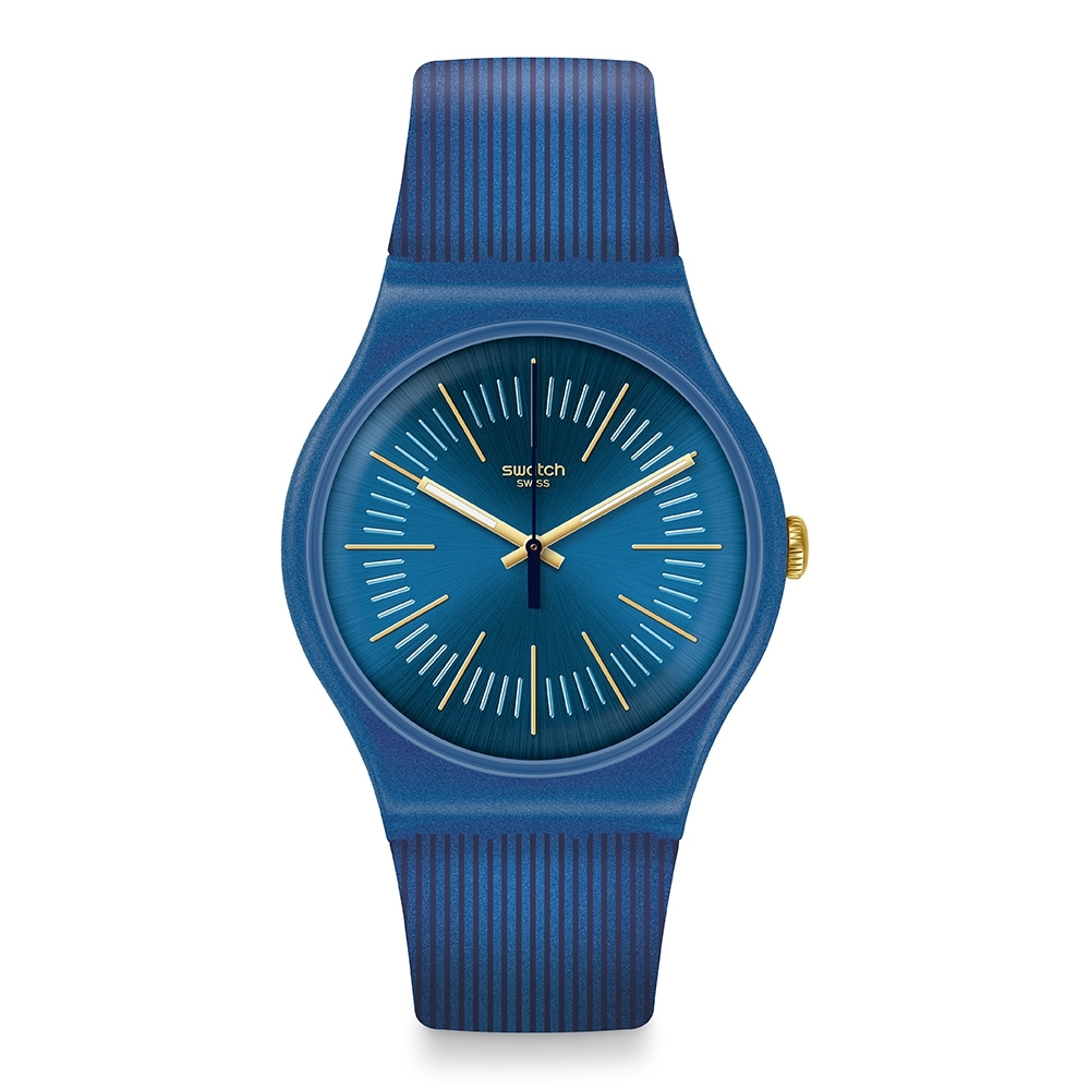 Swatch New Gent 原創系列手錶 CYDERALBLUE 晨曦藍-41mm