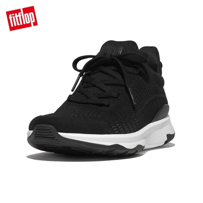 【FitFlop】VITAMIN FFX KNIT SPORTS SNEAKERS 繫帶升級版運動鞋-女(黑色)