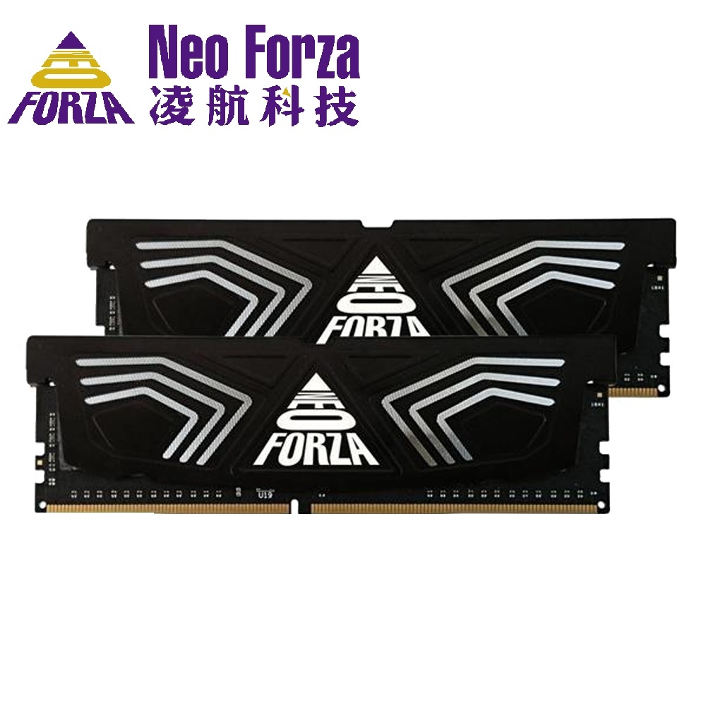 Neo Forza 凌航 FAYE DDR4 4000 16G(8G*2) 超頻 RAM(黑色散熱片) CL21