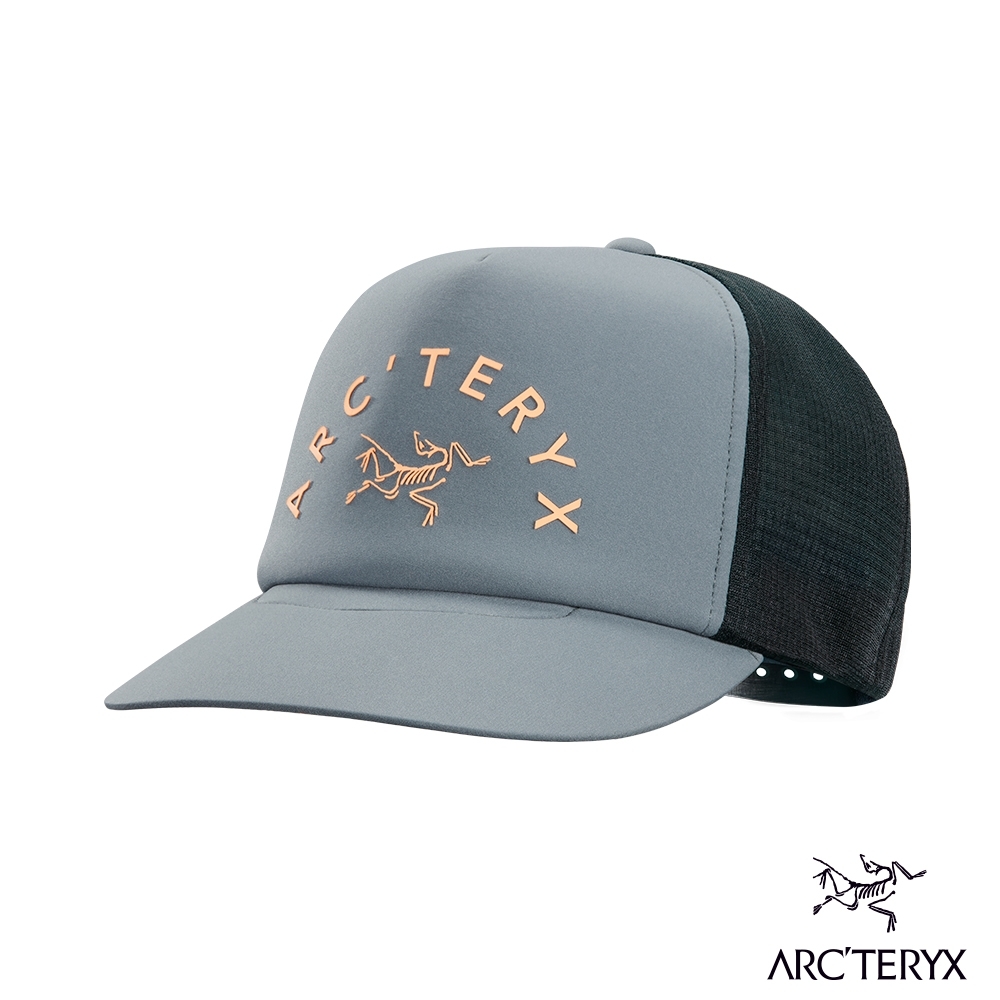 Arcteryx 始祖鳥 高透氣 LOGO 棒球網帽 深銀翼灰