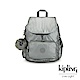 Kipling 金屬墨灰色拉鍊掀蓋後背包-CITY PACK S product thumbnail 1