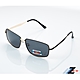 【Z-POLS】消光邊框格紋黑配質感金雙色質感 Polarized寶麗萊抗UV400偏光太陽眼鏡(高質感鋁鎂合金款) product thumbnail 1