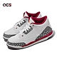 Nike 童鞋 Air Jordan 3 Retro PS 中童 小朋友 3代 親子鞋 喬丹 白 紅 爆裂紋 429487-126 product thumbnail 1