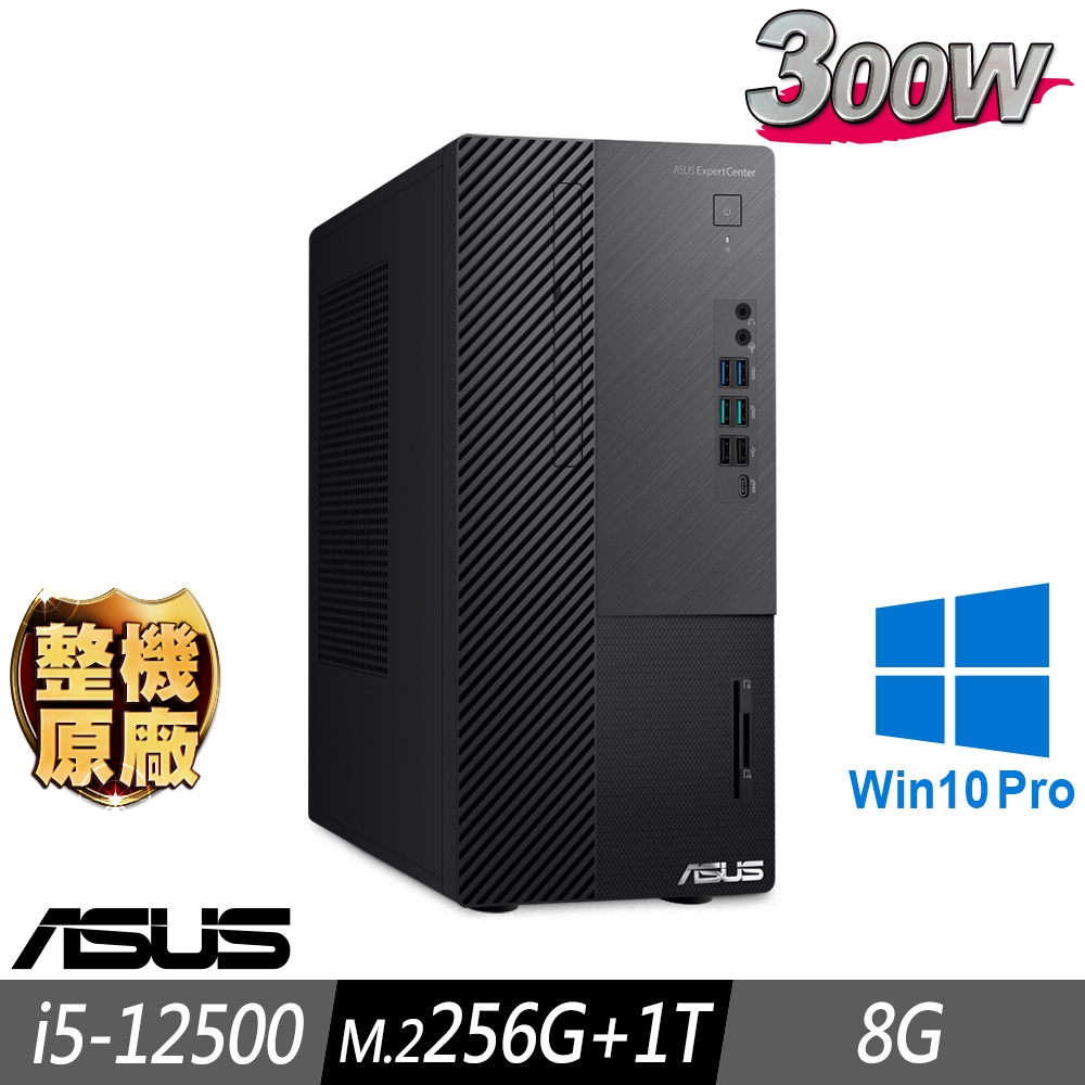 ASUS 華碩 M700MD 商用電腦 i5-12500/8G/M.2-256GB+1TB/W10P