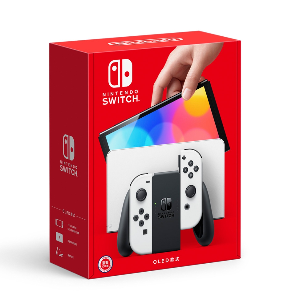 Nintendo Switch OLED 款式公司貨主機(白色) 贈原廠冬季特典鐵盒