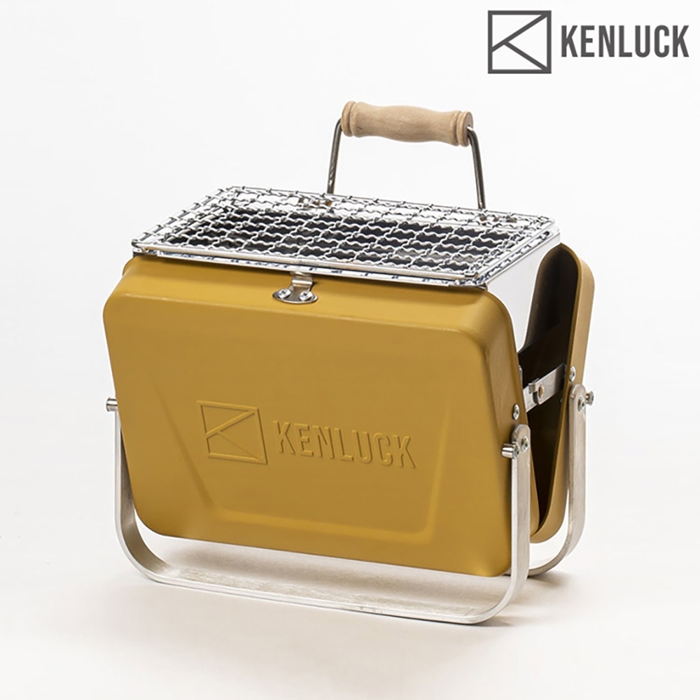 KENLUCK 迷你攜帶型烤肉架Mini Grill【芥末黃】