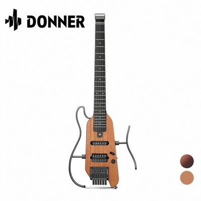 Donner HUSH-X 便攜式靜音電吉他 原木/漸層色