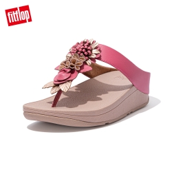 FitFlop FINO FLORAL CLUSTER TOE POST SANDALS 立體