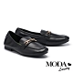 低跟鞋 MODA Luxury 經典時尚質感背釦樂福低跟鞋－黑 product thumbnail 1