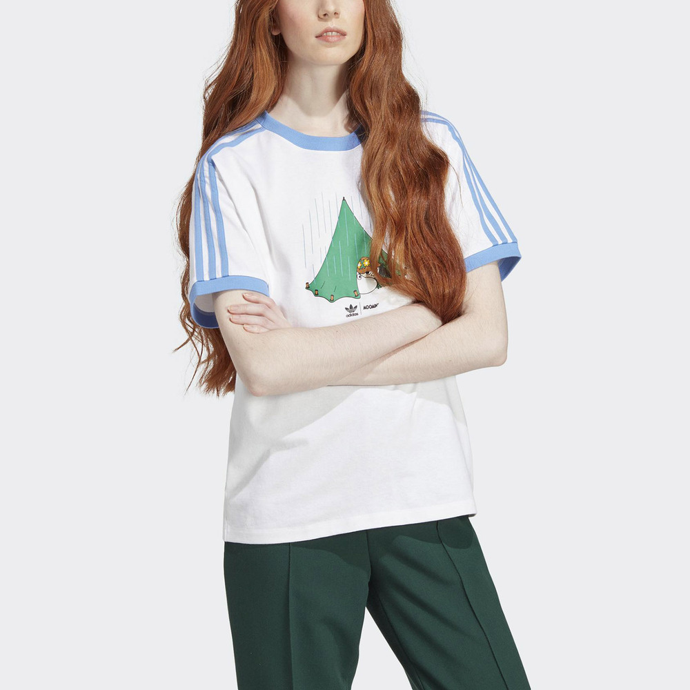 Adidas Moomin SS Tee IB9938 女 短袖 上衣 T恤 亞洲版 聯名 休閒 復古 穿搭 白