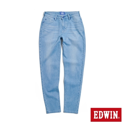EDWIN EDGE x JERSEYS 迦績 超彈力丹寧錐形牛仔褲-女-石洗藍