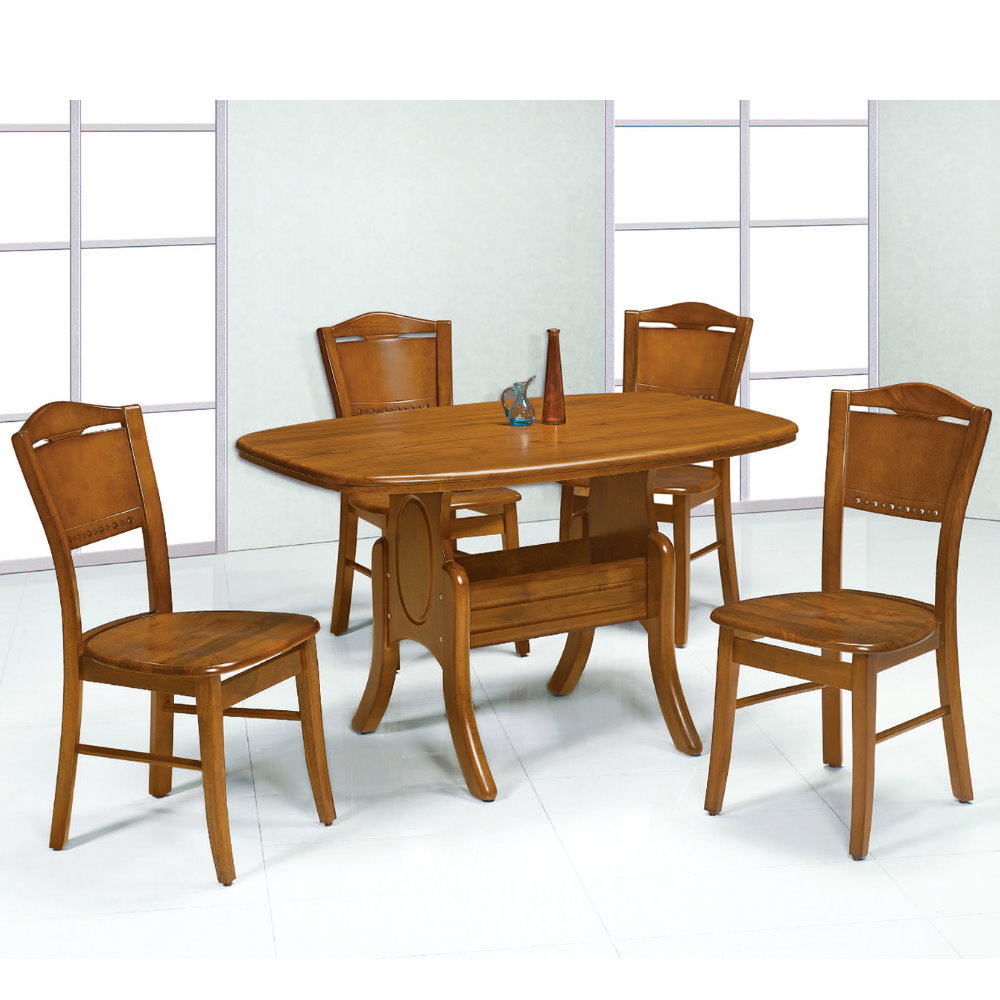 MUNA 小美式4.2尺柚木色餐桌(不含椅) 127X80X77cm