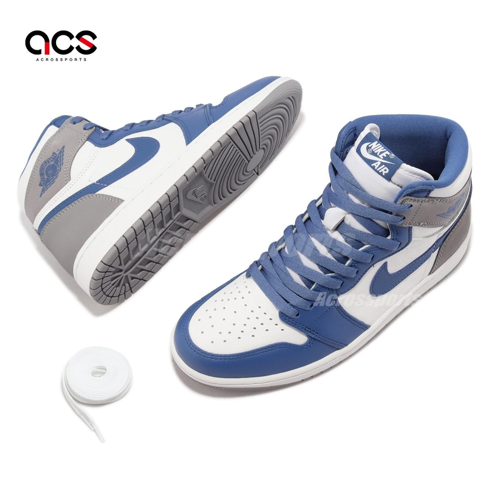 Nike Air Jordan 1 Retro High OG True Blue 白藍灰男鞋喬丹DZ5485-410