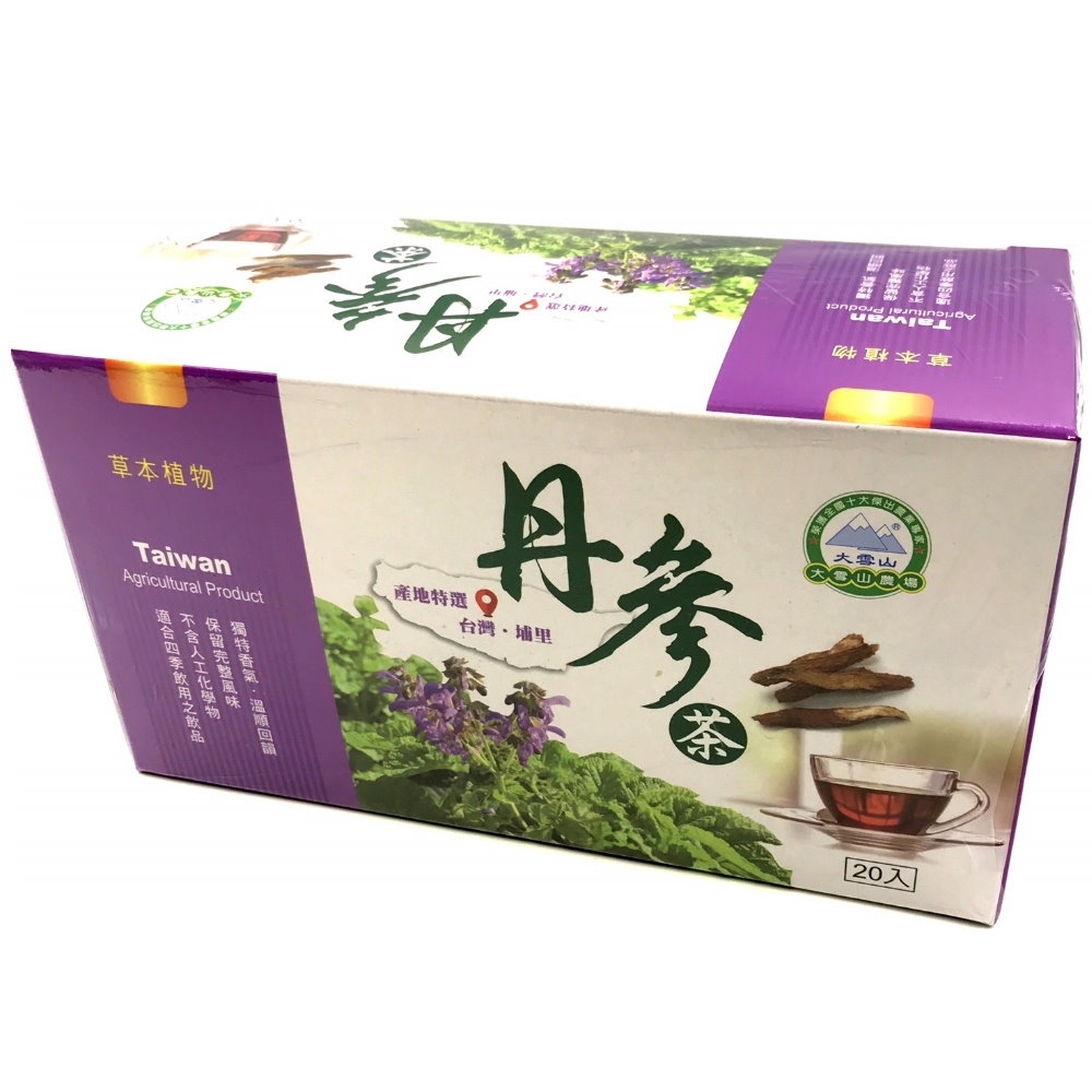 大雪山農場 丹參茶(20入/盒)共5盒