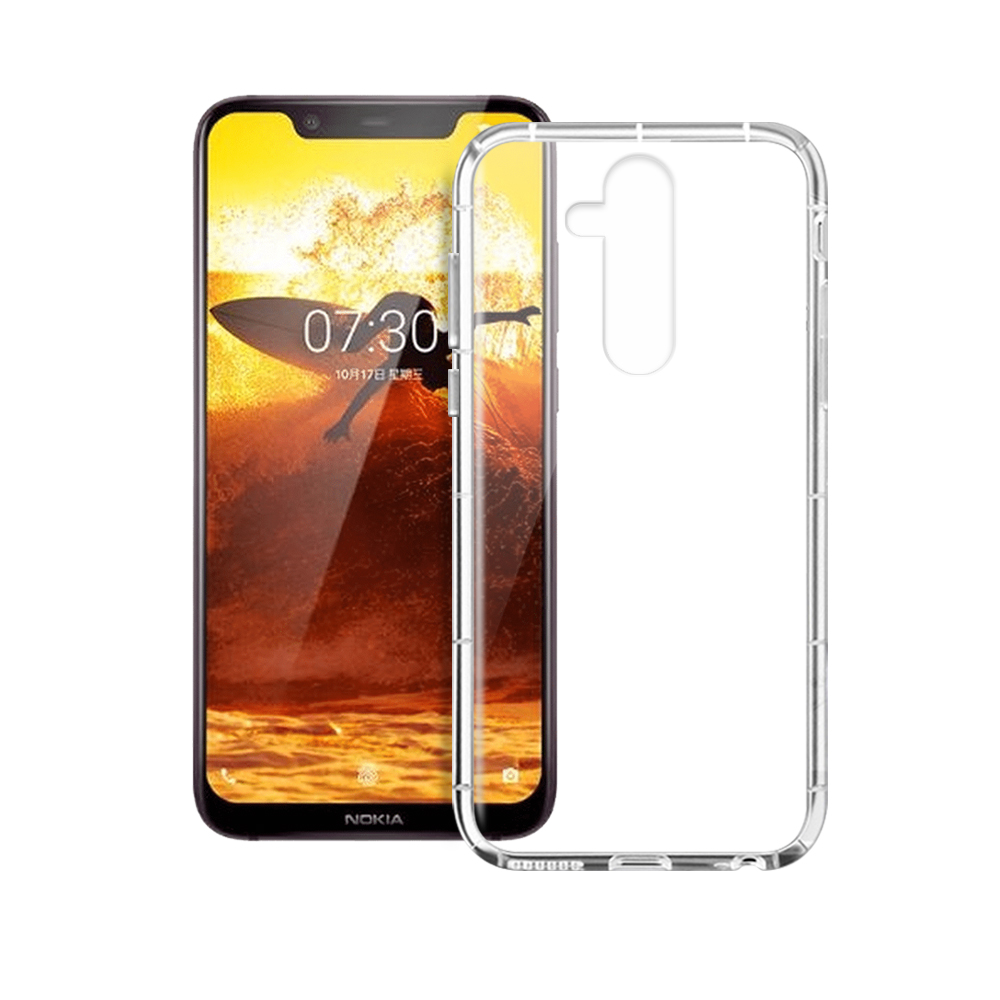 Xmart  for Nokia 8.1  加強四角防護防摔空壓氣墊殼