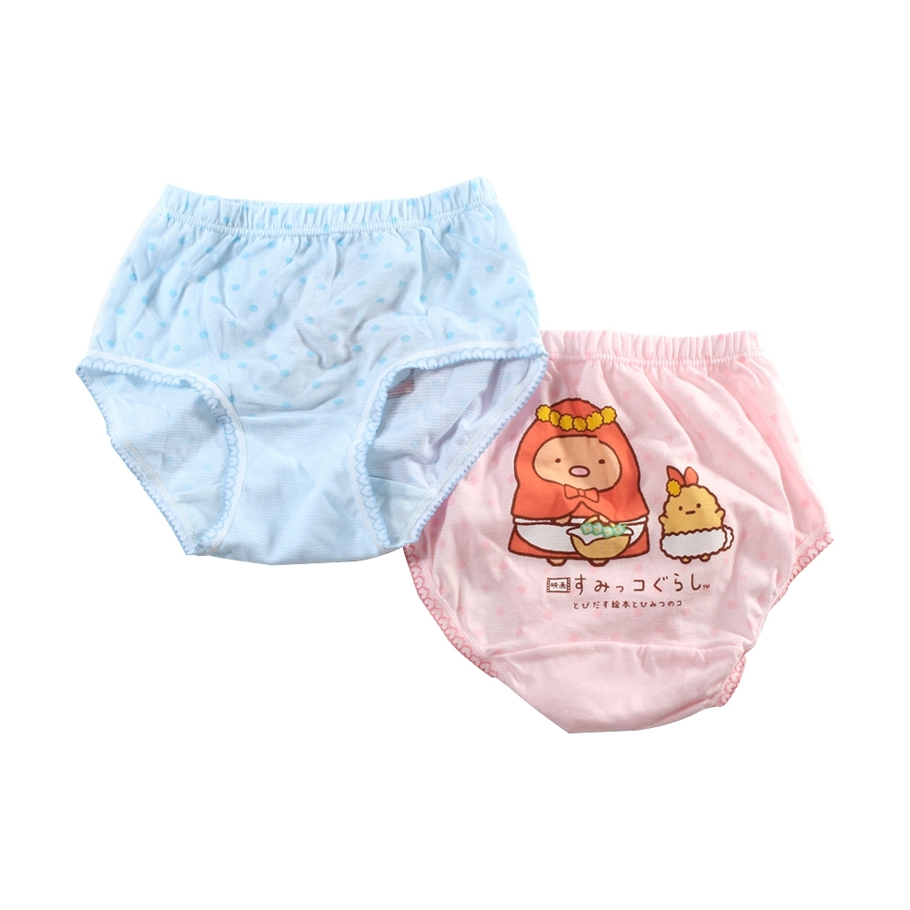 魔法Baby 女童內褲(4件一組) 台灣製角落小夥伴正版純棉三角內褲  k51521