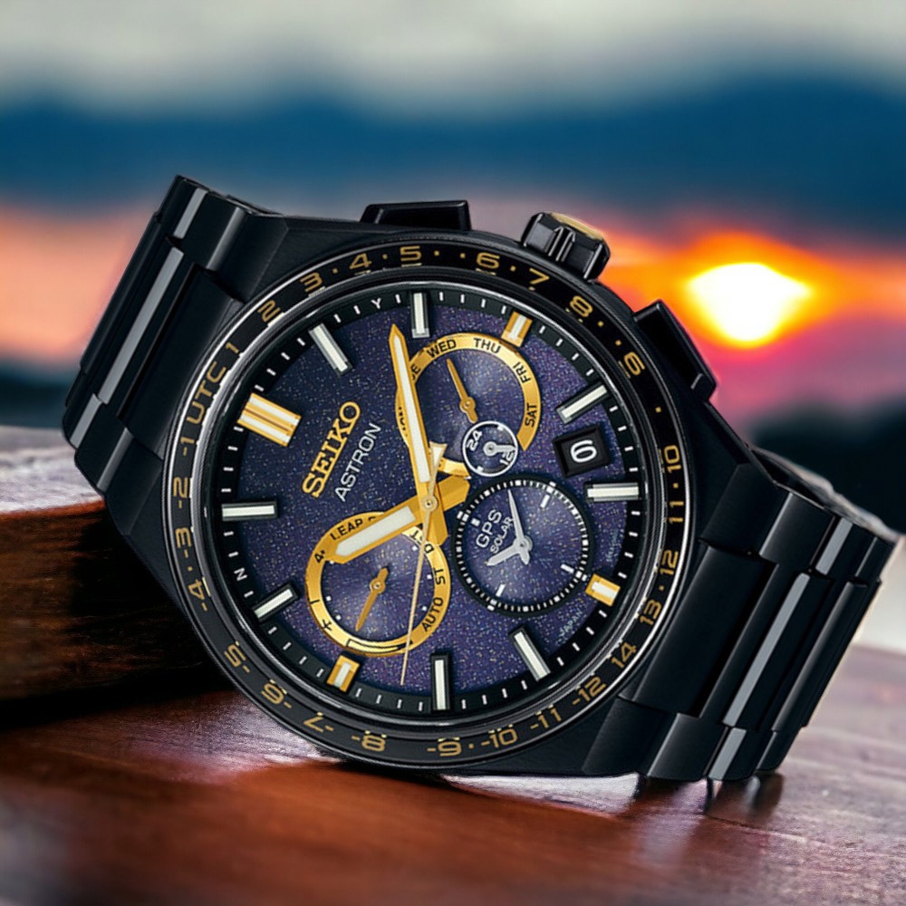 【黑標款】SEIKO 精工 Astron 晨星 限量 鈦 GPS衛星對時 雙時區 萬年曆 太陽能 手錶-5X53-0CH0SD.SSH145J1