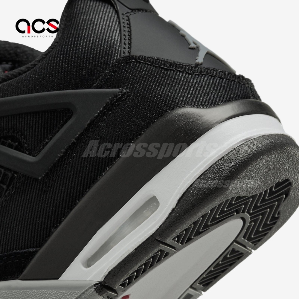 Nike Air Jordan 4 Retro SE GS Black Canvas 黑小阿姆女鞋大童DV0553