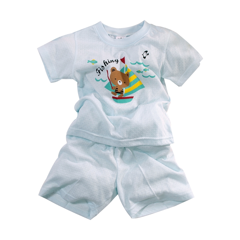 魔法Baby 1~3歲台灣製清涼布幼兒短袖套裝 k51365