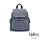 Kipling 復古海軍藍拉鍊掀蓋後背包-CITY PACK MINI product thumbnail 1