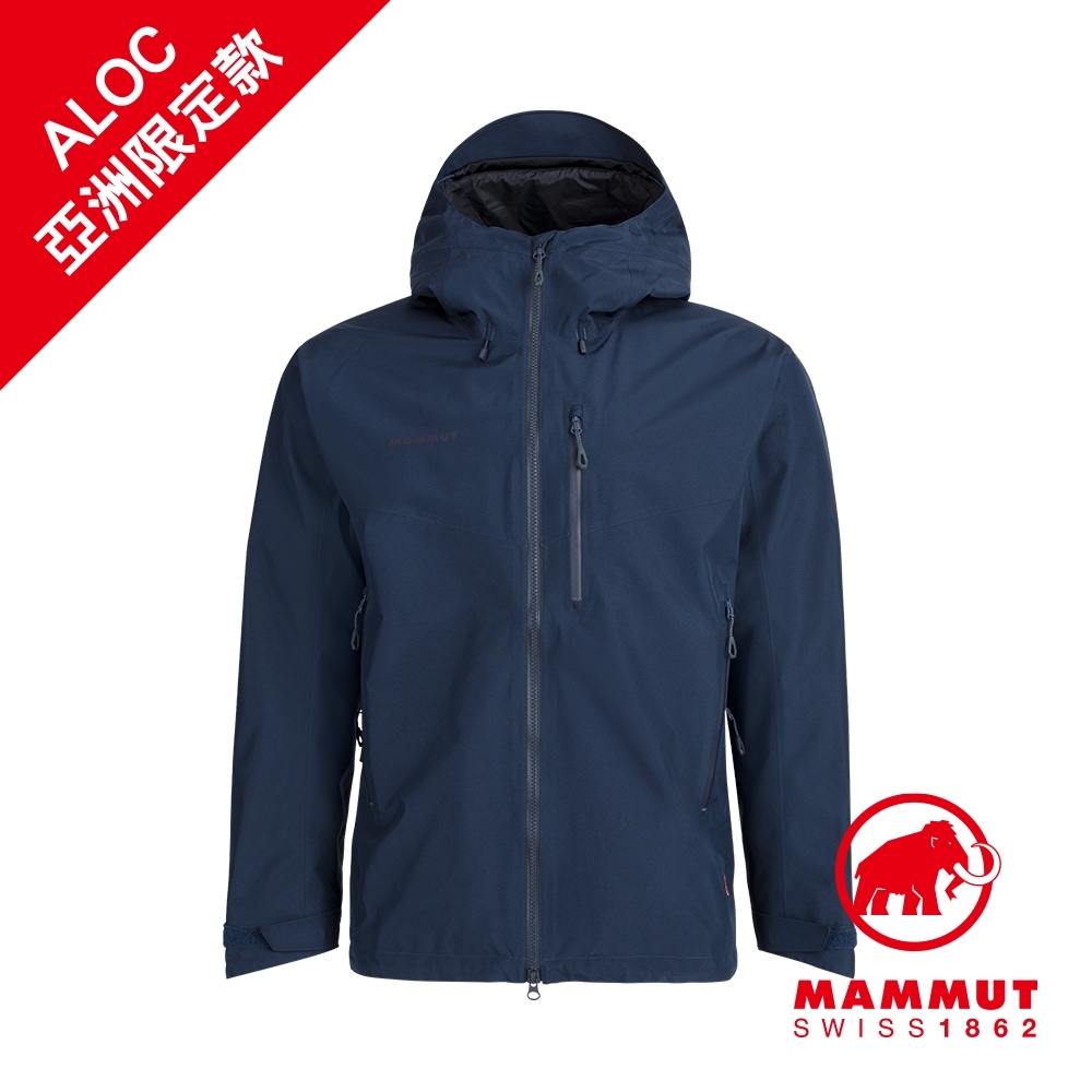 【Mammut 長毛象】Ayako Pro HS Hooded Jacket AF GTX 防水連帽外套 海洋藍 男款 #1010-27550(*網路獨賣色)