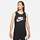 NIKE 背心 男款 運動背心 慢跑 AS M NSW TANK ICON FUTURA 黑 AR4992-013 product thumbnail 1