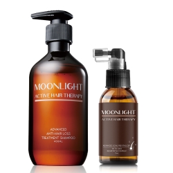 Moonlight 進化版 養髮豐盈入門組(洗髮精400ml + 養髮液 70ml)