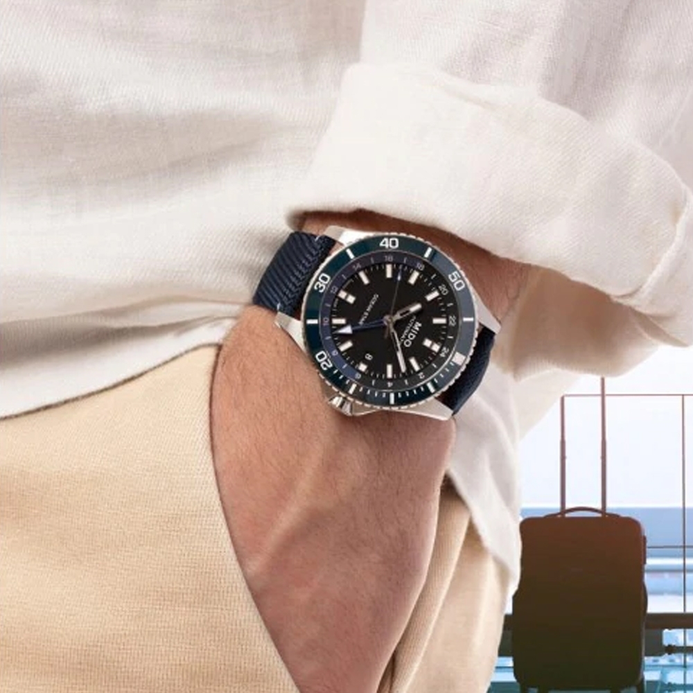 MIDO Ocean Star海洋之星 GMT 200米潛水機械錶(M0266291705100)