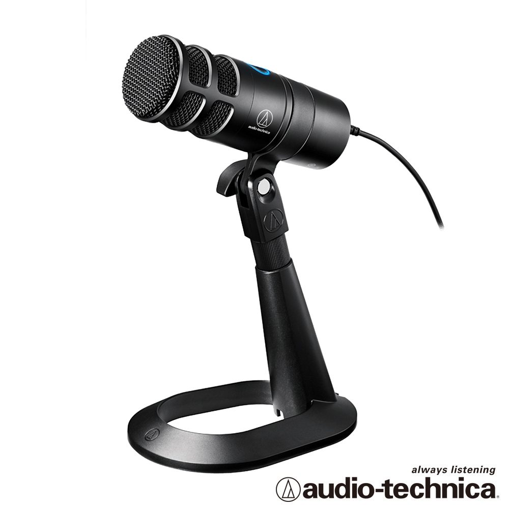 audio-technica AT2040USB Podcast用超心形指向性USB麥克風組合（含麥克風立架）