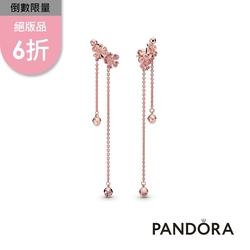 【Pandora官方直營】粉紅桃花耳墜-絕版品