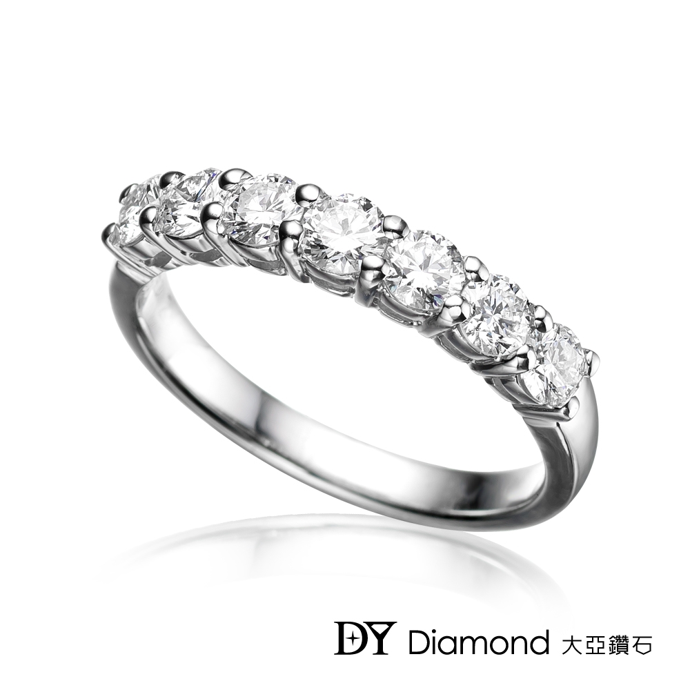 DY Diamond 大亞鑽石 18K金 時尚奢華鑽石線戒