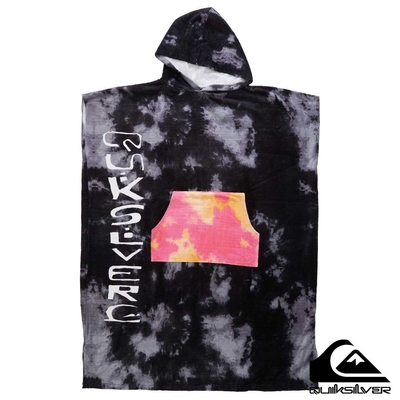 【QUIKSILVER】HOODY TOWEL 浴巾衣 黑灰