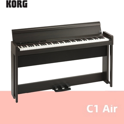 【KORG】C1 Air / 新一代日製88鍵掀蓋式電鋼琴 桃木色 / 公司貨保固