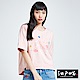 EDO KATSU江戶勝 雲朵繡花 寬版T恤-女-粉紅 product thumbnail 1