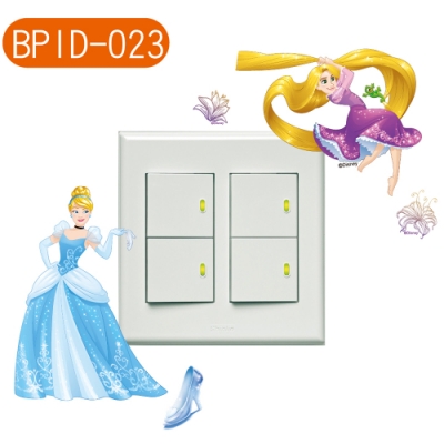 BPID023 迪士尼公主系列迷你開關壁貼-仙杜瑞拉樂佩